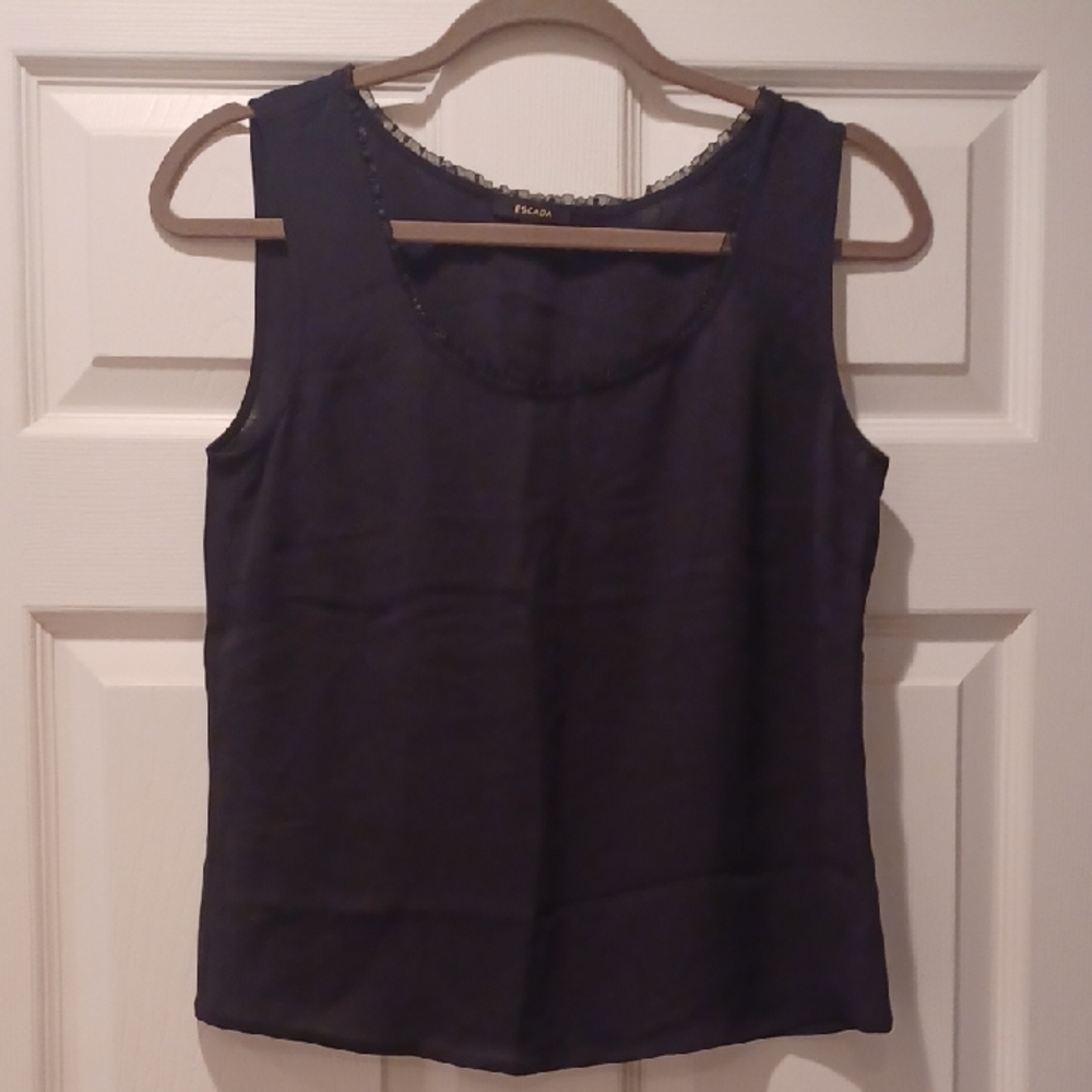 Escada Black Tank Top